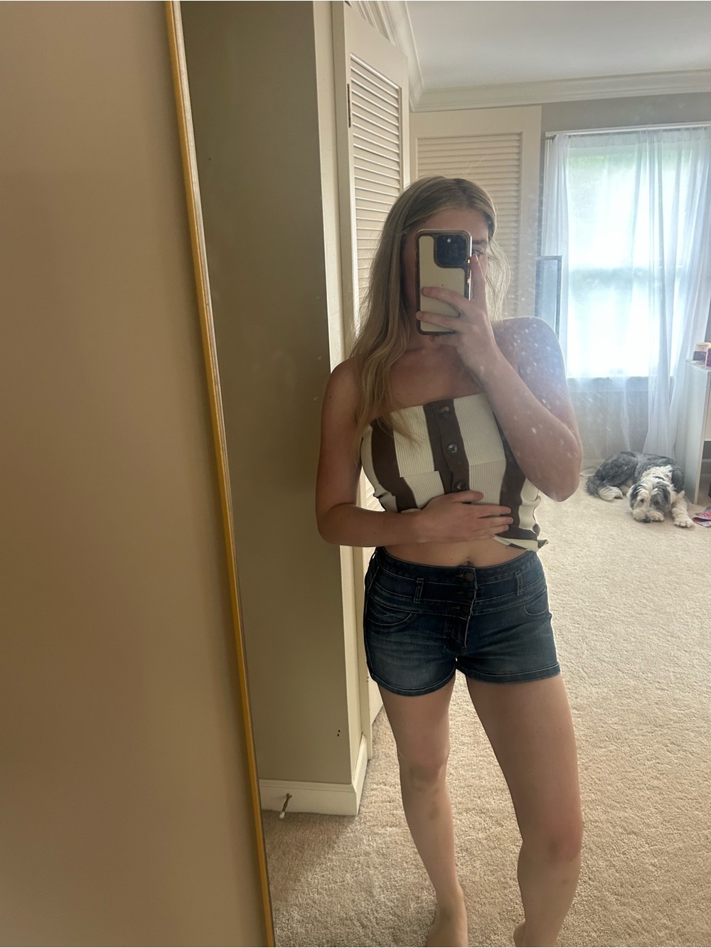 refuge vintage triple button shorts